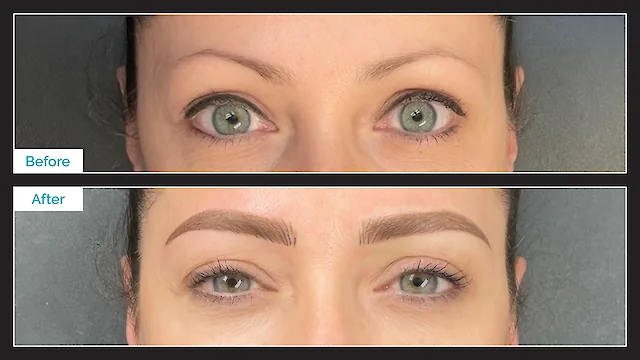 Eyebrow Microblading & Shading - Before & After