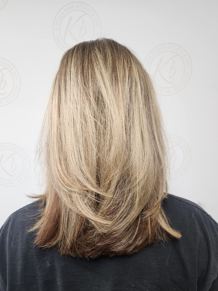 Precision Haircut by Siobhan Rozinski at K Bella Hair Studio in Brighton, MI - after transformation