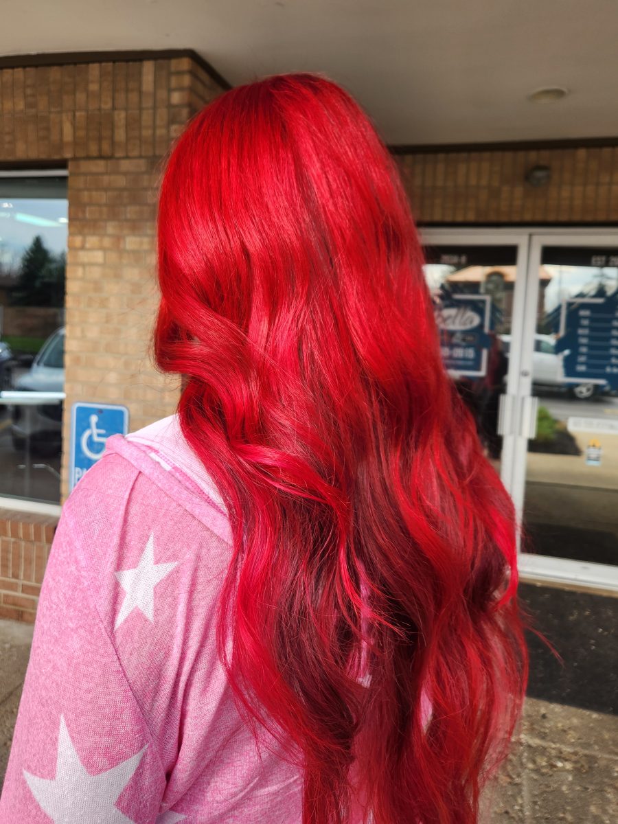 Precision Vivids/cut accented with vivid color by Siobhan Rozinski at K Bella Hair Studio in Brighton, MI - after transformation