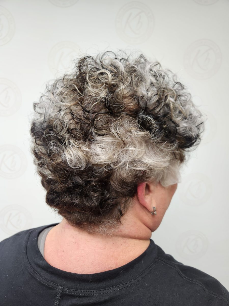 Precision Color blocking/cut refresh with rich custom color by Siobhan Rozinski at K Bella Hair Studio & Spa in Brighton, MI