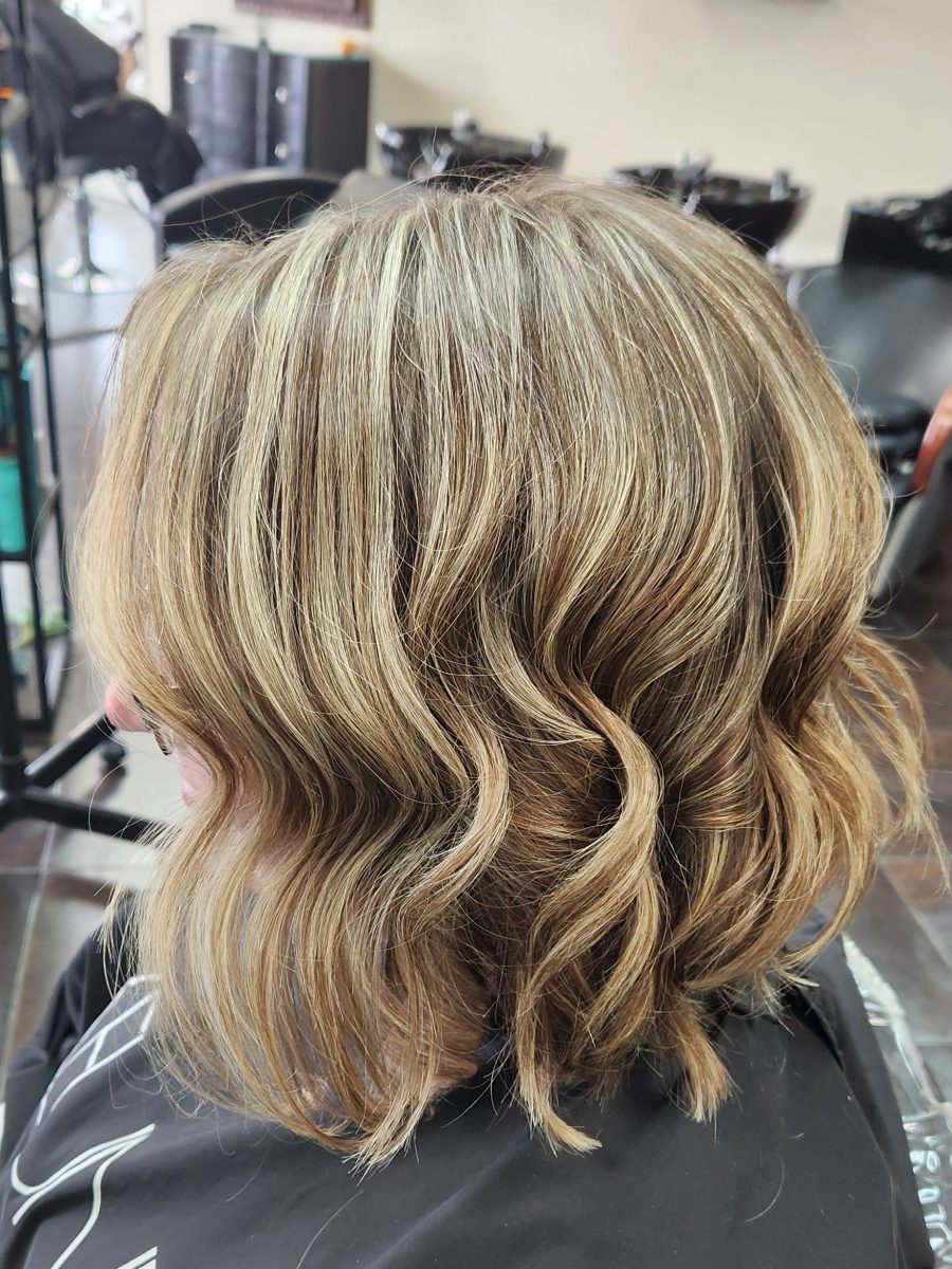 Cut & Color + Blowout & Style with a fresh cut by Katie Rowe at K Bella Hair Studio in Brighton, MI - after transformation
