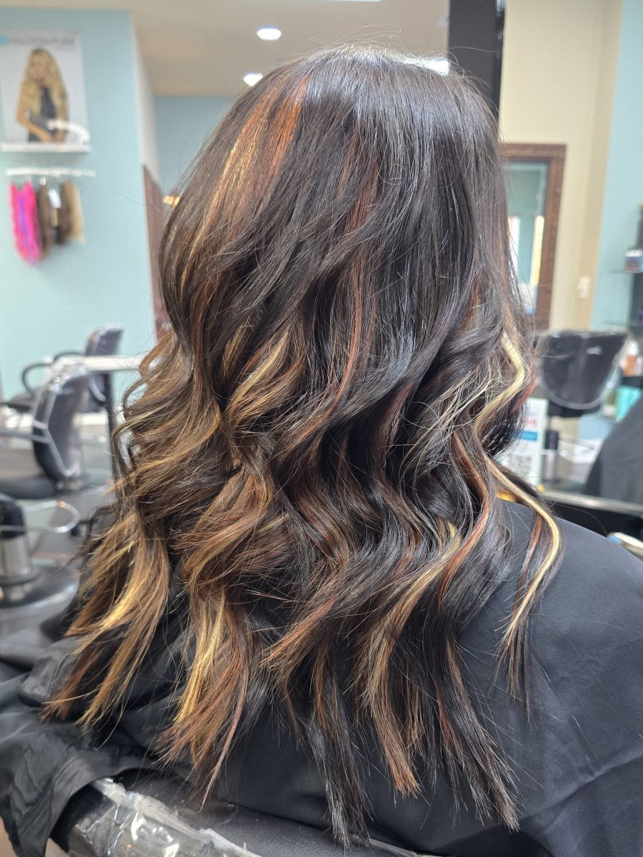 Custom Neapolitan Color with Copper Instead of Pink by Katie Rowe at K Bella Hair Studio in Brighton, MI