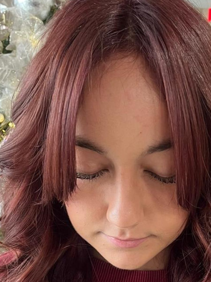 Client Winter Transformation by Katie Rowe at K Bella Hair Studio in Brighton, MI - after transformation