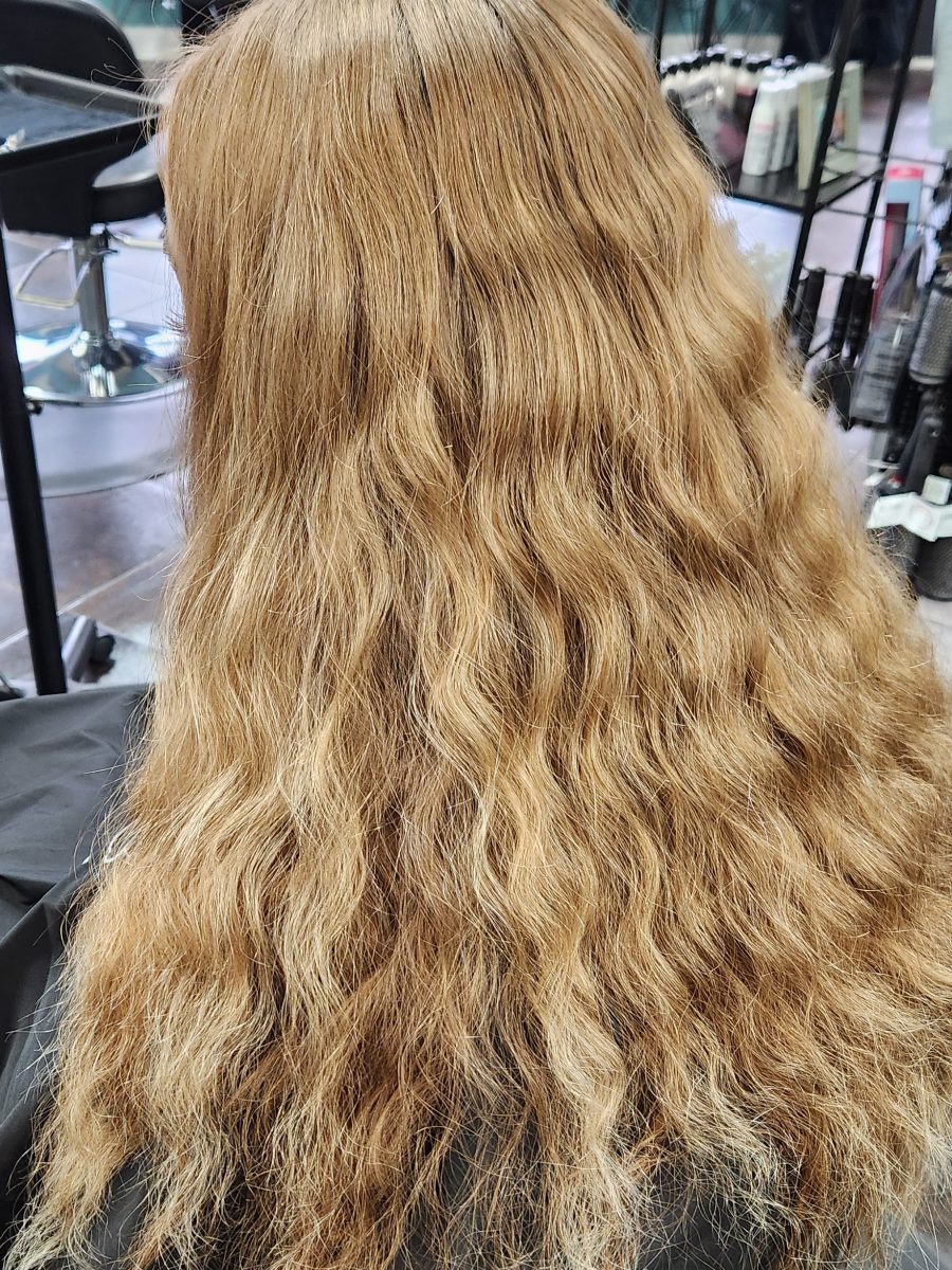 Client Winter Transformation before treatment by Katie Rowe at K Bella Hair Studio in Brighton, MI