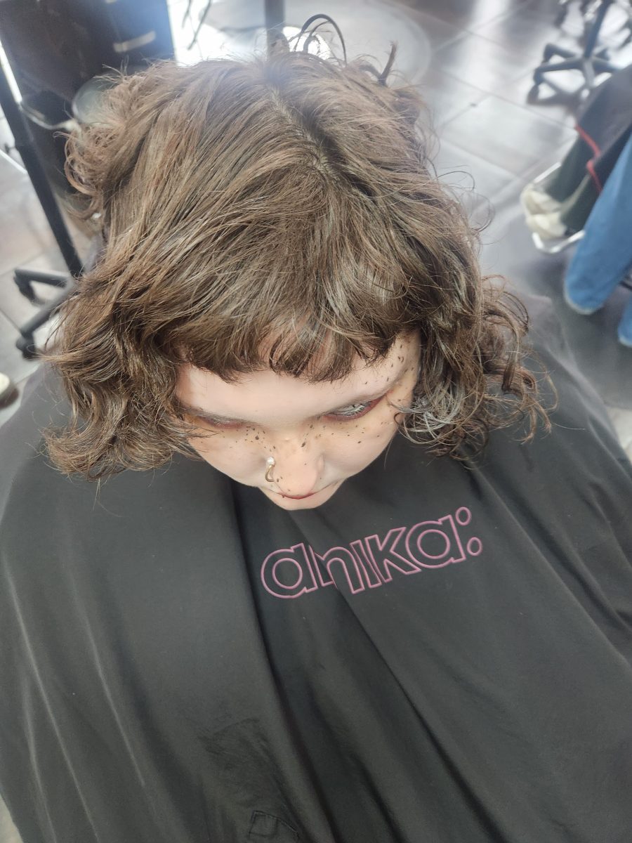Precision Purple Pink Infusion Curly Cut accented with vivid color by Siobhan Rozinski at K Bella Hair Studio in Brighton, MI