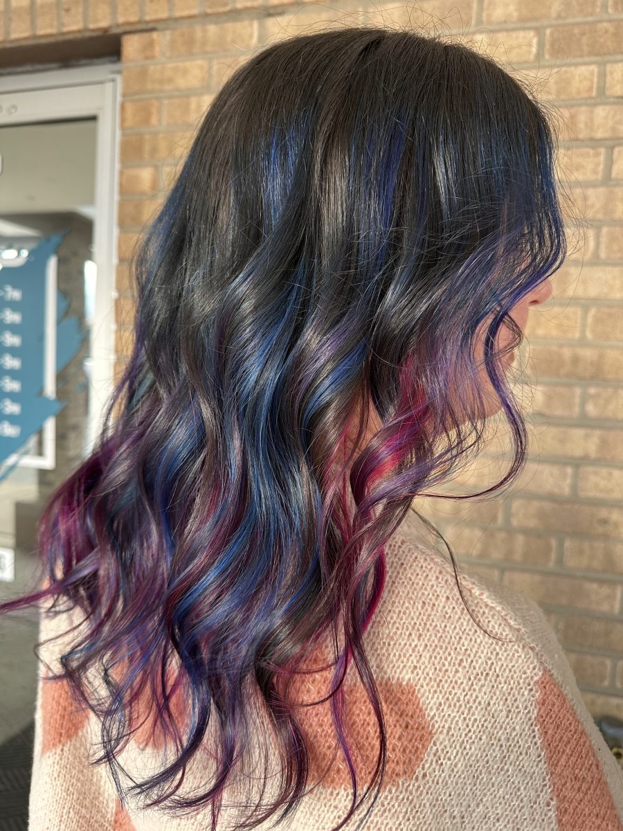 Sun-kissed balayage highlights by Allison Bowsher at K Bella Hair Studio in Brighton, MI