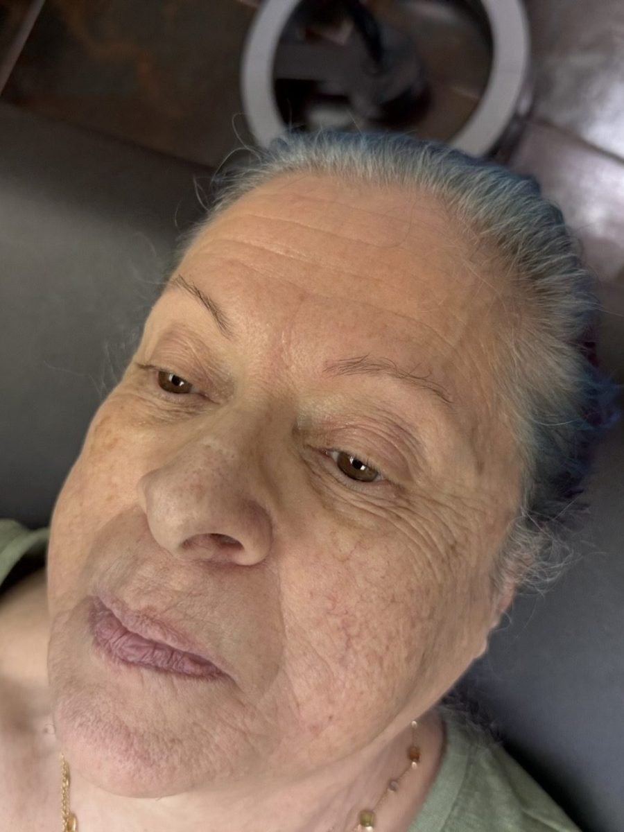 Microblading before treatment by Nada Toma at K Bella Hair Studio & Spa in Brighton, MI