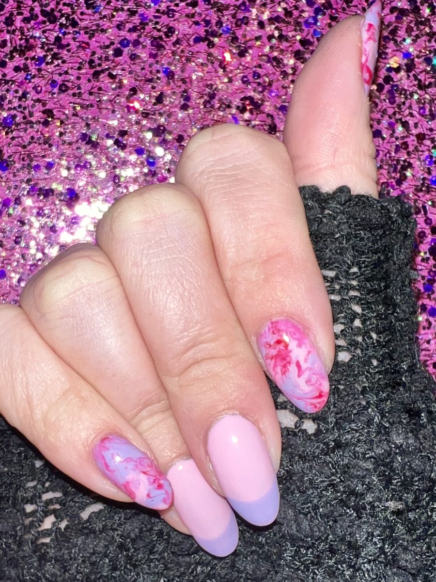 Professional gel nail application by Tara Dye at K Bella Hair Studio & Spa in Brighton, MI