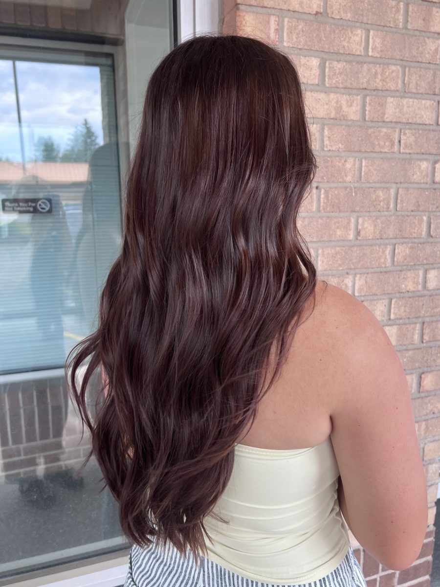 Custom All over color and cut with a fresh cut by Kathryn McGinty at K Bella Hair Studio & Spa in Brighton, MI