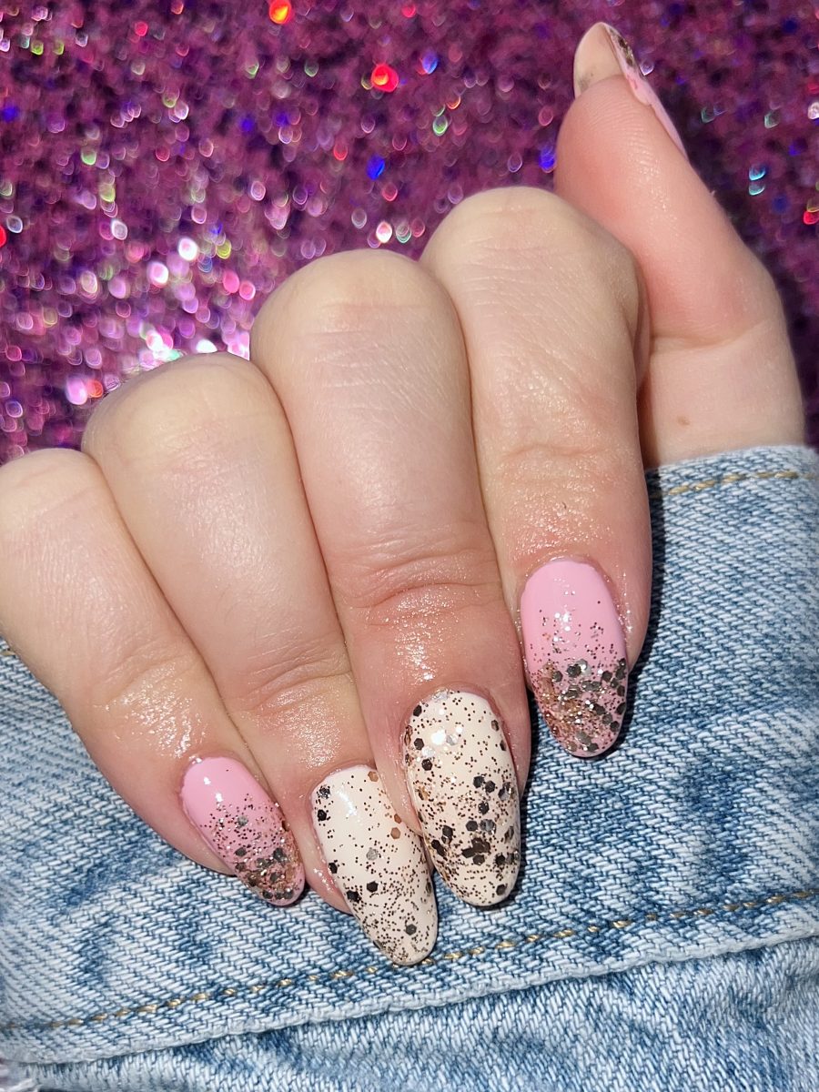 Professional gel nail application by Tara Dye at K Bella Hair Studio & Spa in Brighton, MI