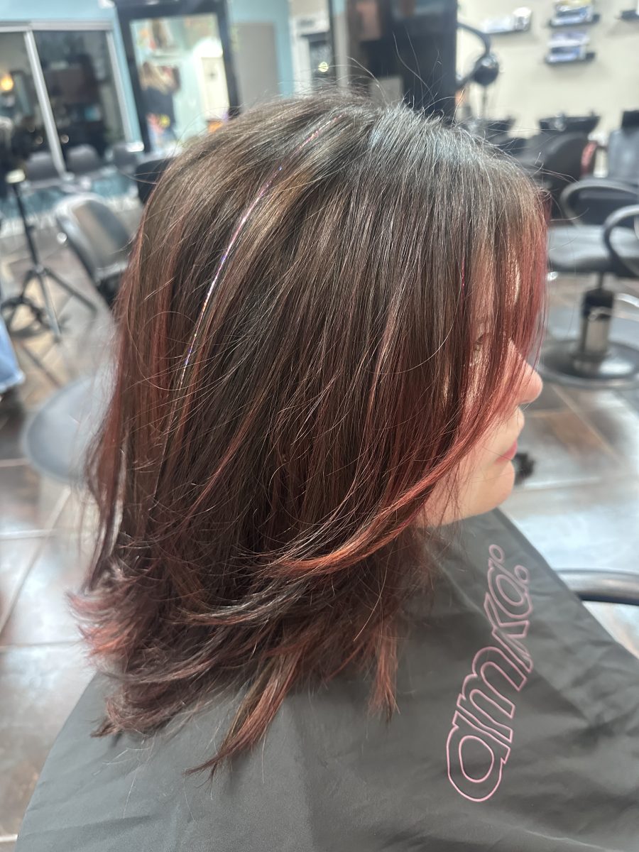 Hair color correction results with a fresh cut by Kameryn Bell at K Bella Hair Studio in Brighton, MI - after transformation