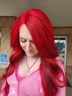 Precision Vivids/cut accented with vivid color by Siobhan Rozinski at K Bella Hair Studio in Brighton, MI - after transformation