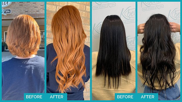 Hair Extensions - Before & After
