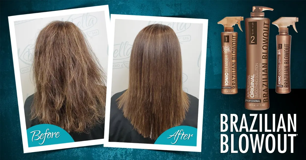 Try a Brazilian Blowout hair smoothing treatment during your next visit to K Bella