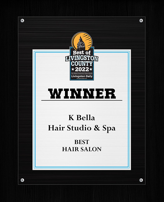 Best Of Livingston County 2022 Winner - Best Hair Salon | K Bella - Brighton, MI