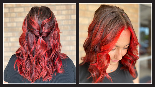 Spicy Red-Hot Balayage - By Allie Bowsher | K Bella - Brighton, MI