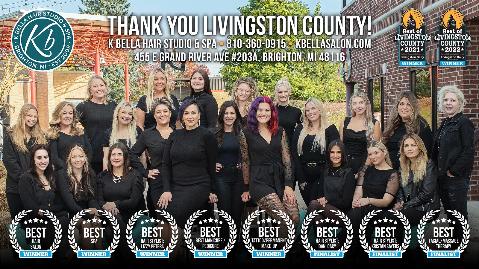 K Bella Hair Studio & Spa - Voted Best Of Livingston 2021 & 2022