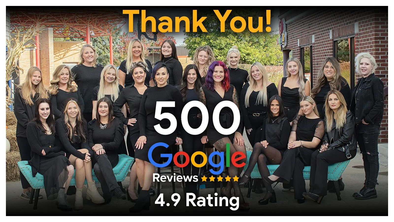 500 Google Reviews - 4.9 Rating | K Bella Hair Studio & Spa - Brighton, MI