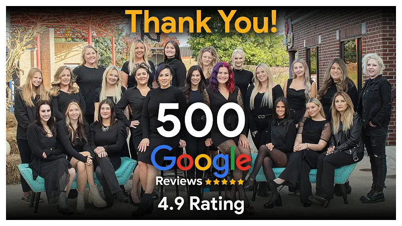 500 Google Reviews - 4.9 Rating | K Bella Hair Studio & Spa - Brighton, MI