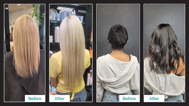 Hair Extensions - Before & After