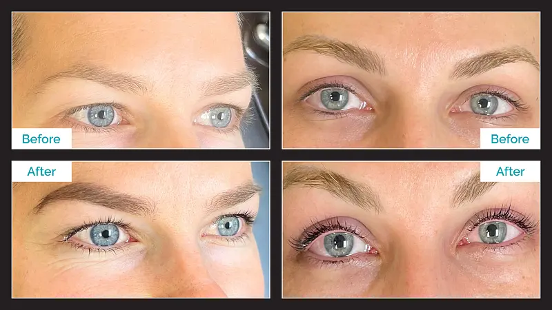 Lash Lift & Tint - Before & After