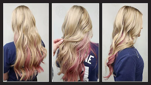 Heavy Hilite with Pink Peekaboos