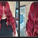 Red Balayage & Cut - By Allie Bowsher