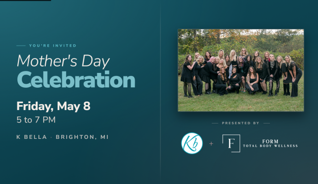 K Bella Mother's Day event at the salon in Brighton, MI on Friday, May 8, 2026